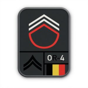 Patch Kaporal-Chef Copytec Velours Armée Décalco Moto