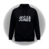 Sweat à capuche Jack amp Jones logo noir homme confortable