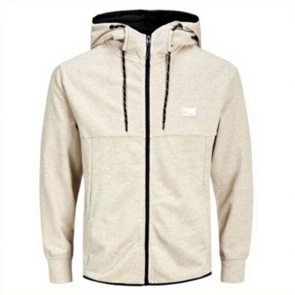 Sweat à capuche zippé JACK amp JONES Logo Homme Recyclé