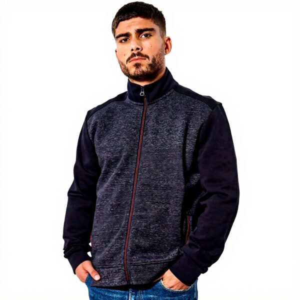 Sweatshirt Kaporal Bess Homme Zippé Couleur Navy