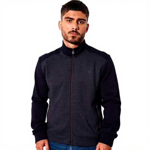 Sweatshirt Kaporal Bess Homme Zippé Couleur Navy