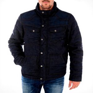 Blouson Kaporal Homme Coton Manches Longues Bleu