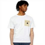 T-shirt Kaporal Brigs Homme Blanc Coton Manches Courtes