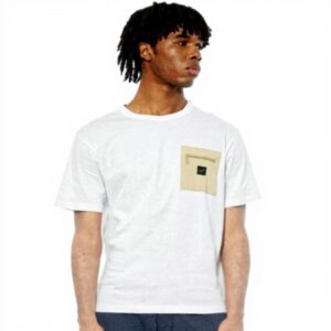 T-shirt Kaporal Brigs Homme Blanc Coton Manches Courtes