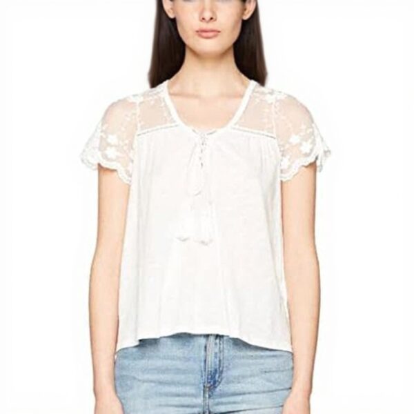 Ceinture Kaporal Femme Blanc Taille Normale Coton