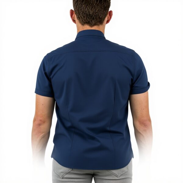 Chemise Kaporal Suki Bleu Manches Courtes Coupe Slim