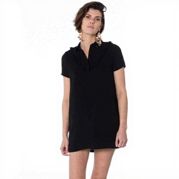 Robe Kaporal Forga Femme Polyester Lavable Noir Casual