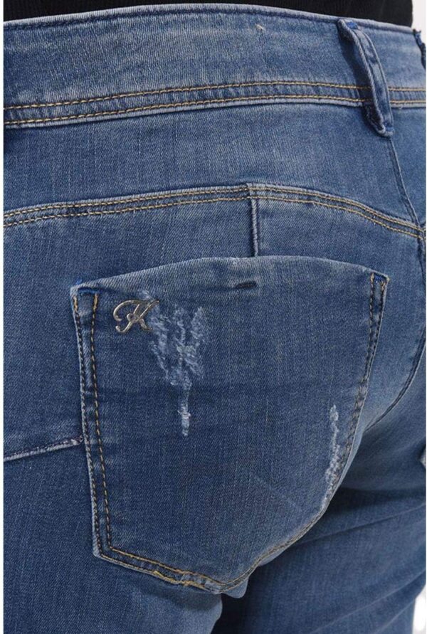 Jeans Kaporal Femme Loka Studes Slim Bleu Taille Basse-1