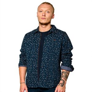 Chemise Kaporal Kevy Homme Slim Navy Manches Longues