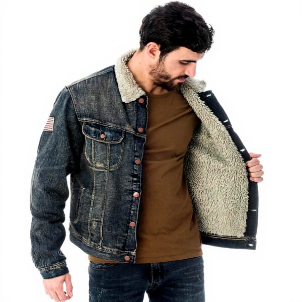 Blouson Kaporal King Homme Bleu Dust Veste Manteau