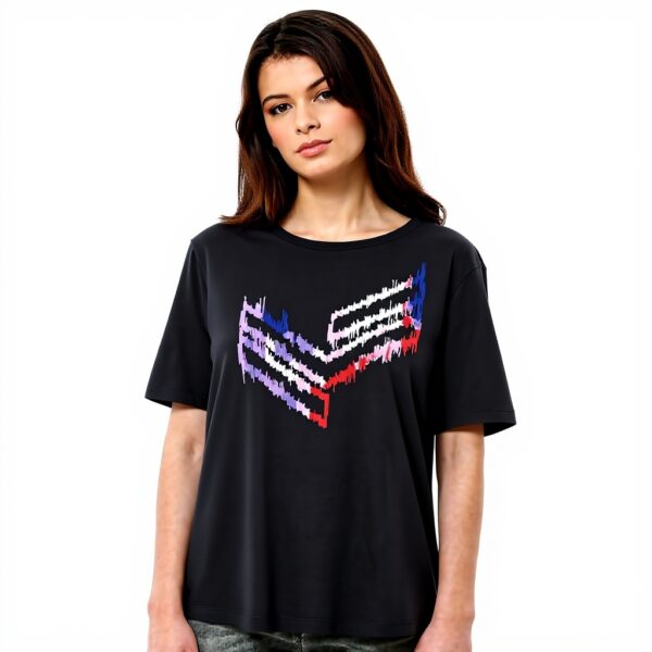 T-shirt femme Kaporal Loui Gris manches courtes coton