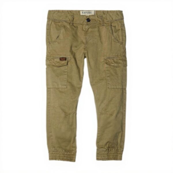 Pantalon Garçon Kaporal Coton Élasthanne Vert Darkol