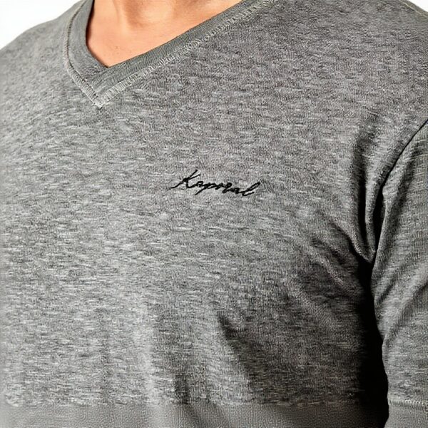 T-shirt Kaporal Nasir Homme Coton Regular Noir Kaki