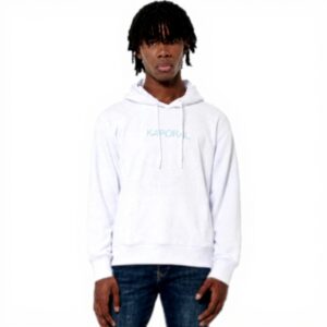 Kaporal Park Sweatshirt Capuche Homme Noir Vert Confortable