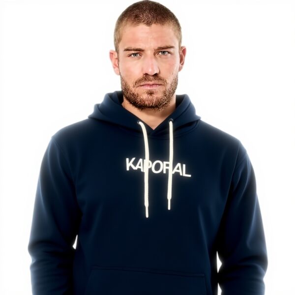 Kaporal Sweatshirt à Capuche Homme Park Noir Vert