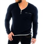 Pull homme Kaporal Deniz Bleu léger en coton manches longues