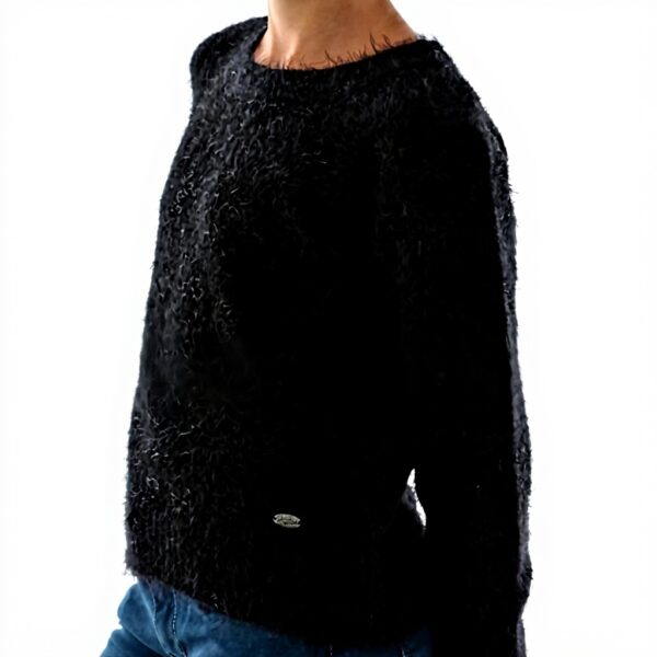 Sweatshirt fille Kaporal hiver polyester noir confortable