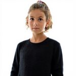 Sweatshirt fille Kaporal hiver polyester noir confortable