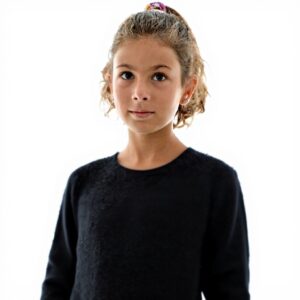 Sweatshirt fille Kaporal hiver polyester noir confortable