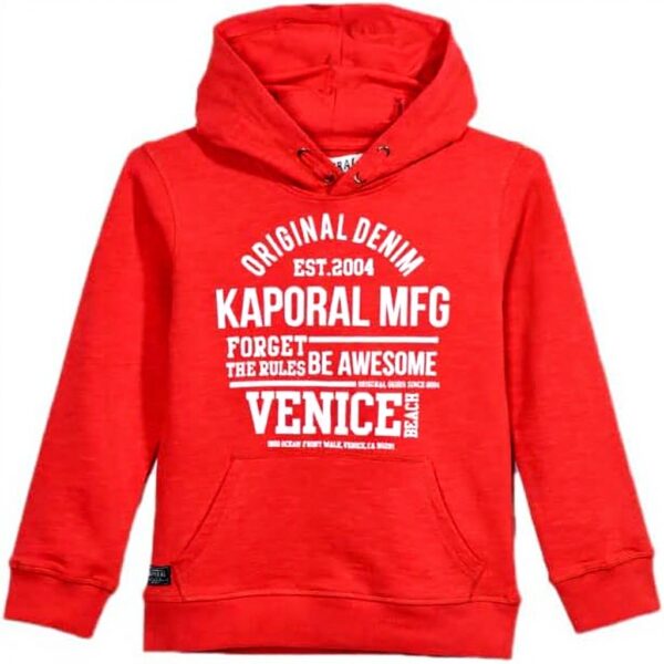 Sweatshirt Garçon Kaporal Riba Rouge Coton Décontracté