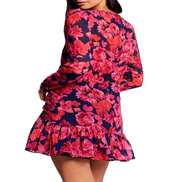 Peignoir femme Morgan courte imprimé col cache-cœur