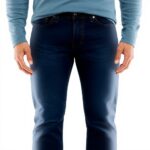 Mustang Bostonk Jean Slim Homme Bleu Coton Coupe Mince