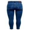 Jean Skinny ONLY Taille Moyenne Fit Bleu Denim Femme