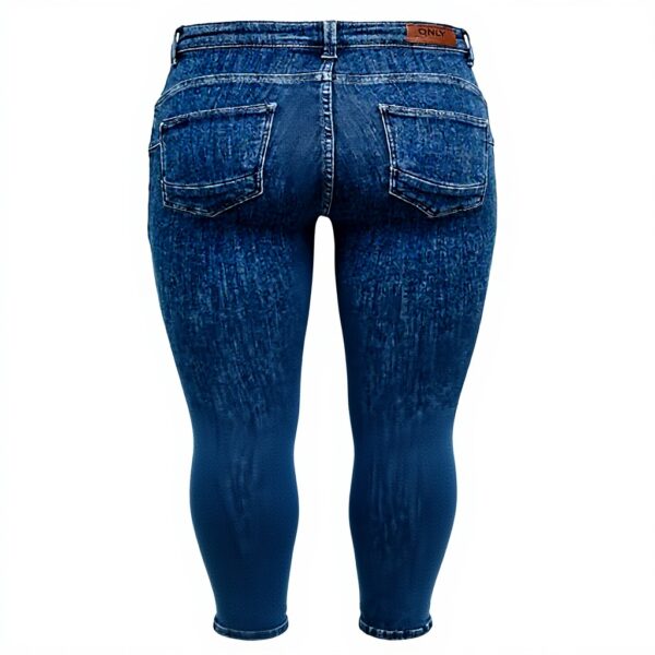 Jean Skinny ONLY Taille Moyenne Fit Bleu Denim Femme