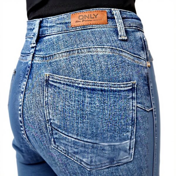 Jean Skinny ONLY Taille Moyenne Fit Femme Denim Léger