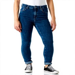 Jean Skinny ONLY Taille Moyenne Fit Bleu Denim Femme