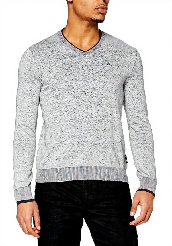 Pull Homme Kaporal Lusti Coton Gris Megrch Taille M