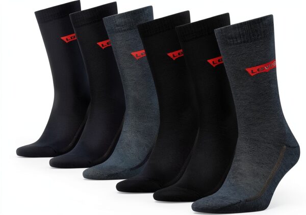 Chaussettes Levi's homme coton recyclé mi-montantes-0