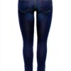 Only Jeans Slim Femme Denim Bleu Foncé Gris Taille M-2