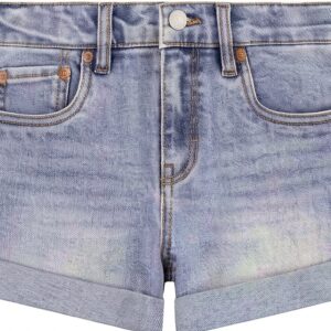 Levis Shorts Denim Fille Blanc Flower Child Taille Enfant-0