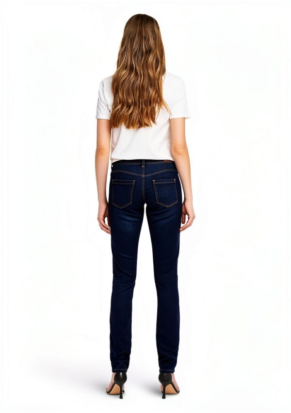 Only Jeans Slim Femme Denim Bleu Foncé Gris Taille M-4