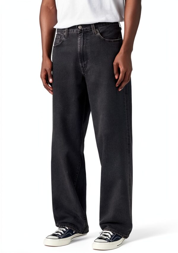 Levi's Jean 578 Baggy Homme Denim Sans Stretch Couleur Noir-4
