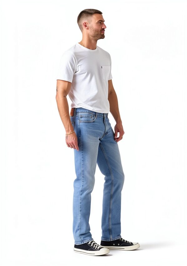 Jeans slim stretch Levi's homme fermeture zippée modèle-1