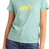 T-shirt Levi's Femme Coton Doux Logo Pastel Bleu-3