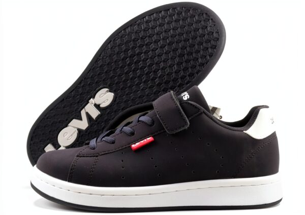 Levi's Baskets Enfant Velcro Élastique Tissu Polyester-1