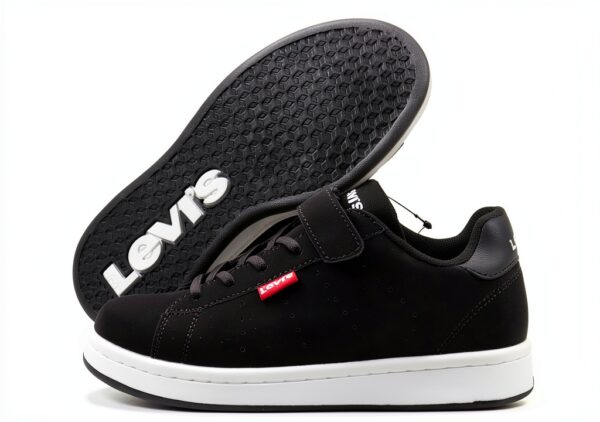 Levis Baskets enfant velcro semelle TPR mixte noir bleu rose-1