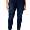 Only Jeans Slim Femme Denim Bleu Foncé Gris Taille M-0