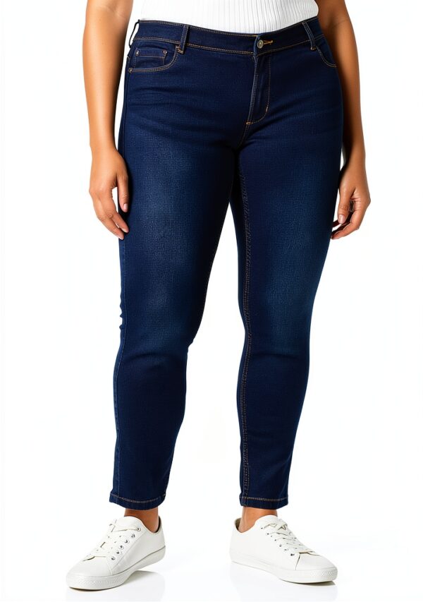 Only Jeans Slim Femme Denim Bleu Foncé Gris Taille M-0