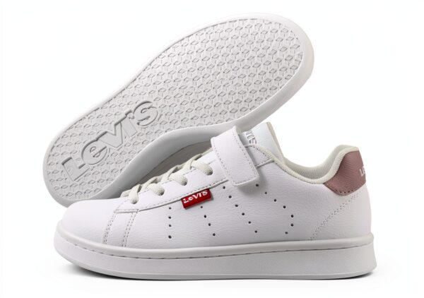 Levis Baskets Enfant Velcro Tissu Polyester Chaussures Sport-1