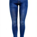 Jean skinny ONLY femme stretch coupe étroite taille haute-0