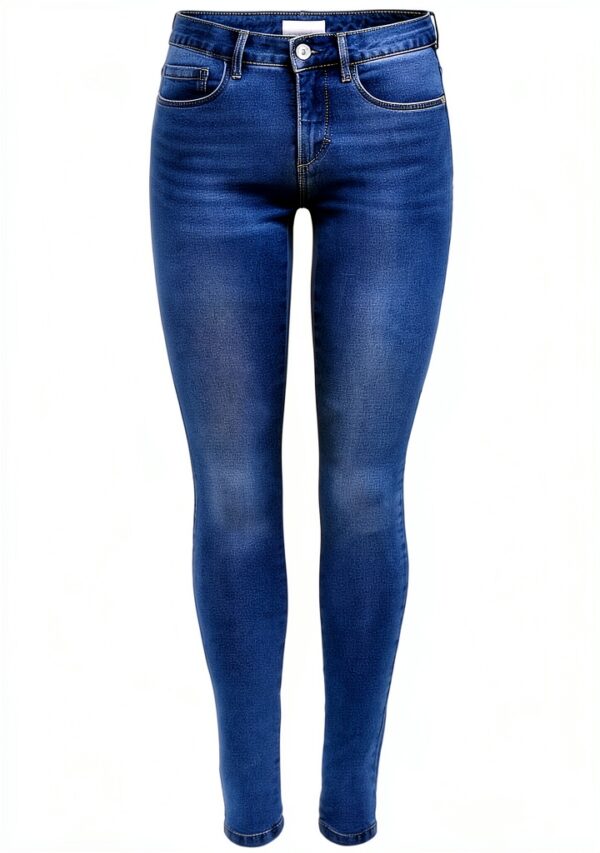 Jean skinny ONLY femme stretch coupe étroite taille haute-0