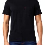 T-shirt Levi's Homme Blanc Slub Noir Minéral Coton-0