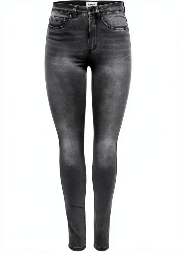 Only Jeans Femme Taille Mi Haute Coupe Décontractée Gris-2