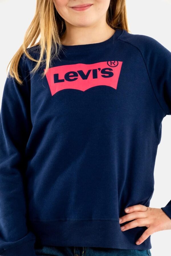 Sweat Levi's Kids Fille Coton Polyester Col Rond Logo-2