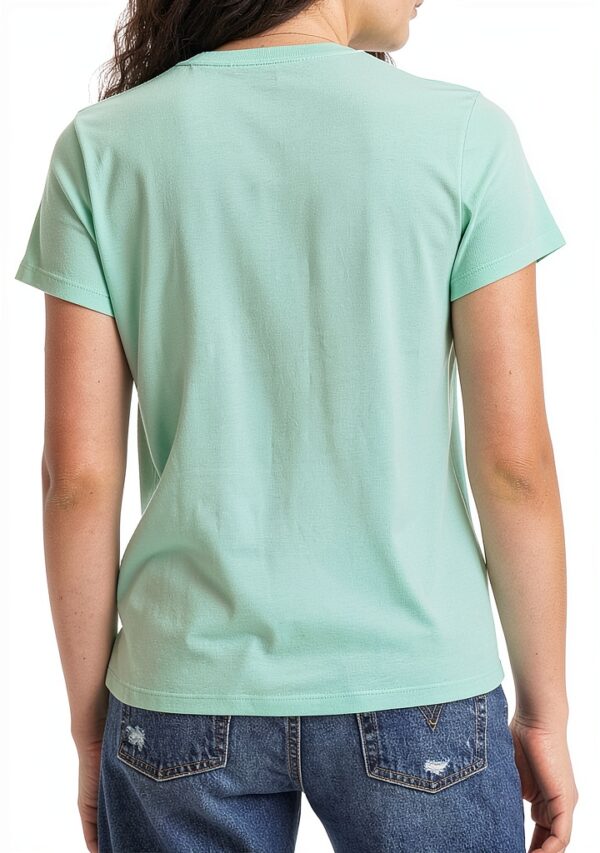 T-shirt Levi's Femme Coton Doux Logo Pastel Bleu-2