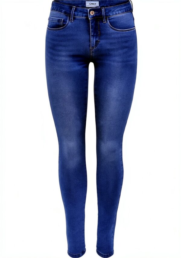 Jean skinny ONLY femme stretch coupe étroite taille haute-1